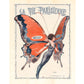 Vintage French fashion plate | Woman as a butterfly | Chéri Hérouard 1920's art | Art nouveau wall art | Metamorphosis illustration