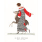 Vintage French Christmas Decor - 1920's Fashion Plate - The Tame Doe