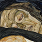 Mother and Child fine art print | Expressionism wall art | Modern minimalist decor | Dark art | Egon Schiele