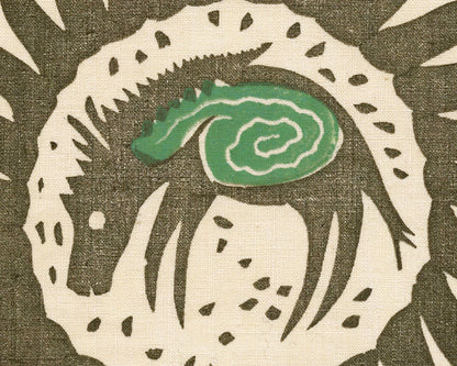 Impresión artística de caballos | Arte de estilo suroeste | Arte mural de animales | Pintura naif | Arte sobre textiles | WPA | Works Progress Association