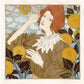 Vintage red head with flowers | Fine art print | Coquetterie | Eugene Grasset | Feminine art print | Art nouveau wall art | French artist