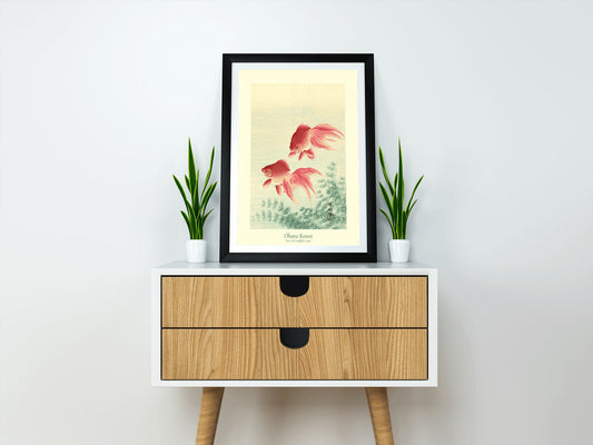 Ohara Koson Veil Goldfish Exhibition Poster