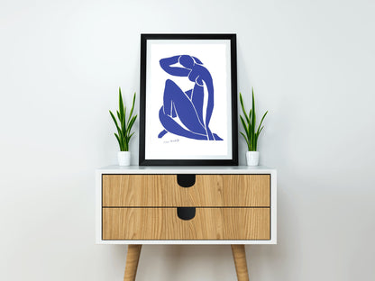 Desnudo azul II de Henri Matisse Matisse Desnudo azul, Matisse Art Print, Henri Matisse Nu Bleu, Matisse Art Poster, Henri Matisse, Home Decor Wall Art