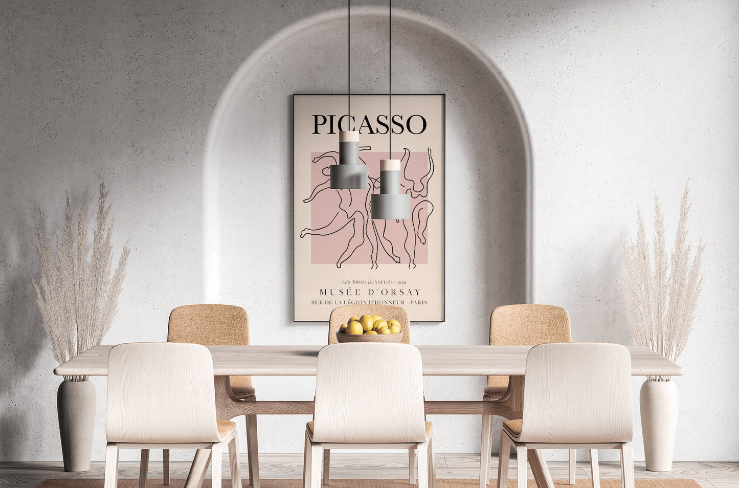 Picasso Exhibition Poster, Dance, Vintage Art, Minimalist Poster, Line Drawing, Art Print, Bedroom Art, Ideal Gift, Various Sizes