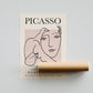 Picasso Exhibition Vintage Line Art Poster with Minimalist Line Drawing, Ideal Home Decor or Gift Print