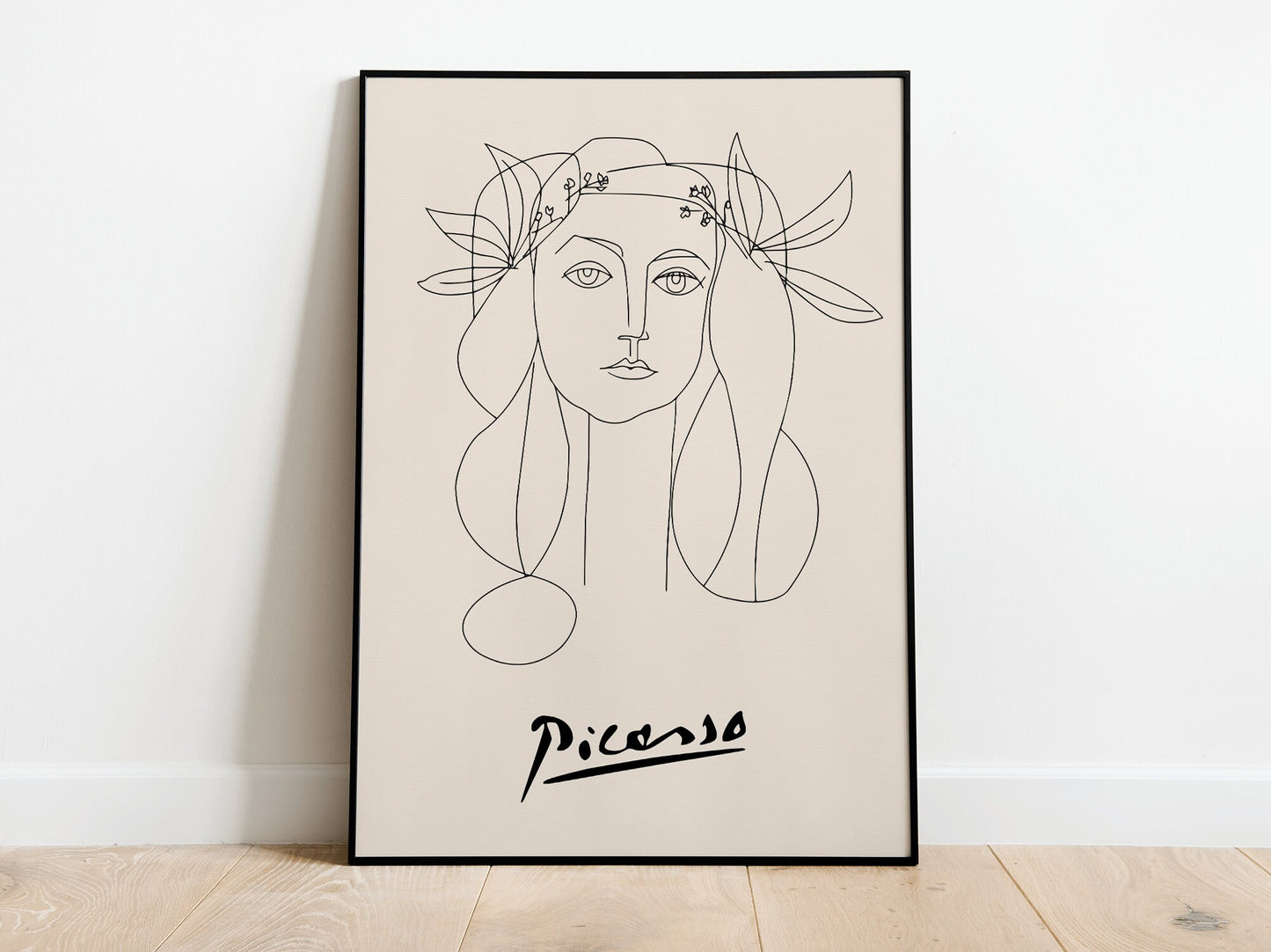 Picasso - War And Peace Female, Exhibition Vintage Line Art Poster, Minimalist Line Drawing, Ideal Home Decor or Gift Print