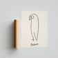 Picasso - Owl, Exhibition Vintage Line Art Poster, Minimalist Line Drawing, Ideal Home Decor or Gift Print