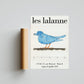 Les Lalanne Exhibition Poster Blue Bird Print Vintage Poster, Home Decor Wall Art