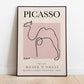 Picasso - Camel, Exhibition Vintage Line Art Poster, Minimalist Line Drawing, Ideal Home Decor or Gift Print