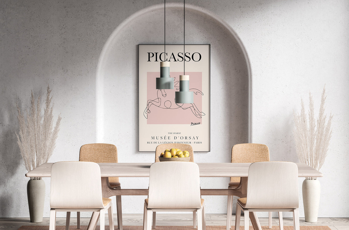 Picasso - The Horse I Exhibition Poster - Vintage Line Art Poster, Minimalist Line Drawing, Ideal Home Decor or Gift Print