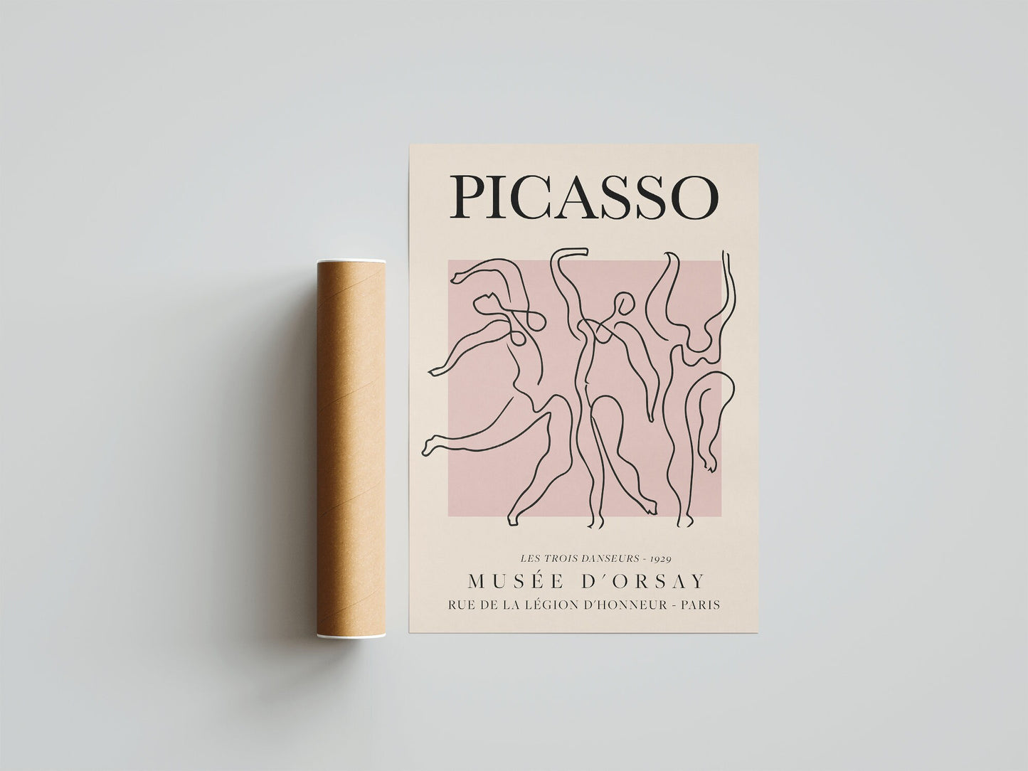 Picasso Exhibition Poster, Dance, Vintage Art, Minimalist Poster, Line Drawing, Art Print, Bedroom Art, Ideal Gift, Various Sizes