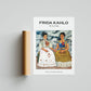 Frida Kahlo - The Two Fridas Exhibition Poster, Vintage Home Decor, Wall Art Print