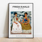 Frida Kahlo - The Two Fridas Exhibition Poster, Vintage Home Decor, Wall Art Print