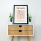 Picasso - Flamingo, Exhibition Vintage Line Art Poster, Minimalist Line Drawing, Ideal Home Decor or Gift Print