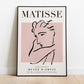 Henri Matisse - Female Profile, Exhibition Vintage Line Art Poster, Minimalist Line Drawing Wall Art, Ideal Home Decor or Gift Print