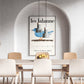 Les Lalanne Exhibition Poster Blue Bird Print Vintage Poster, Home Decor Wall Art