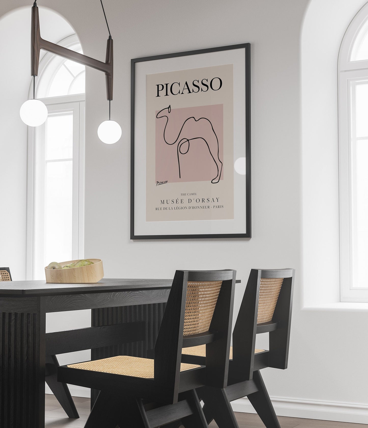 Picasso - Camel, Exhibition Vintage Line Art Poster, Minimalist Line Drawing, Ideal Home Decor or Gift Print