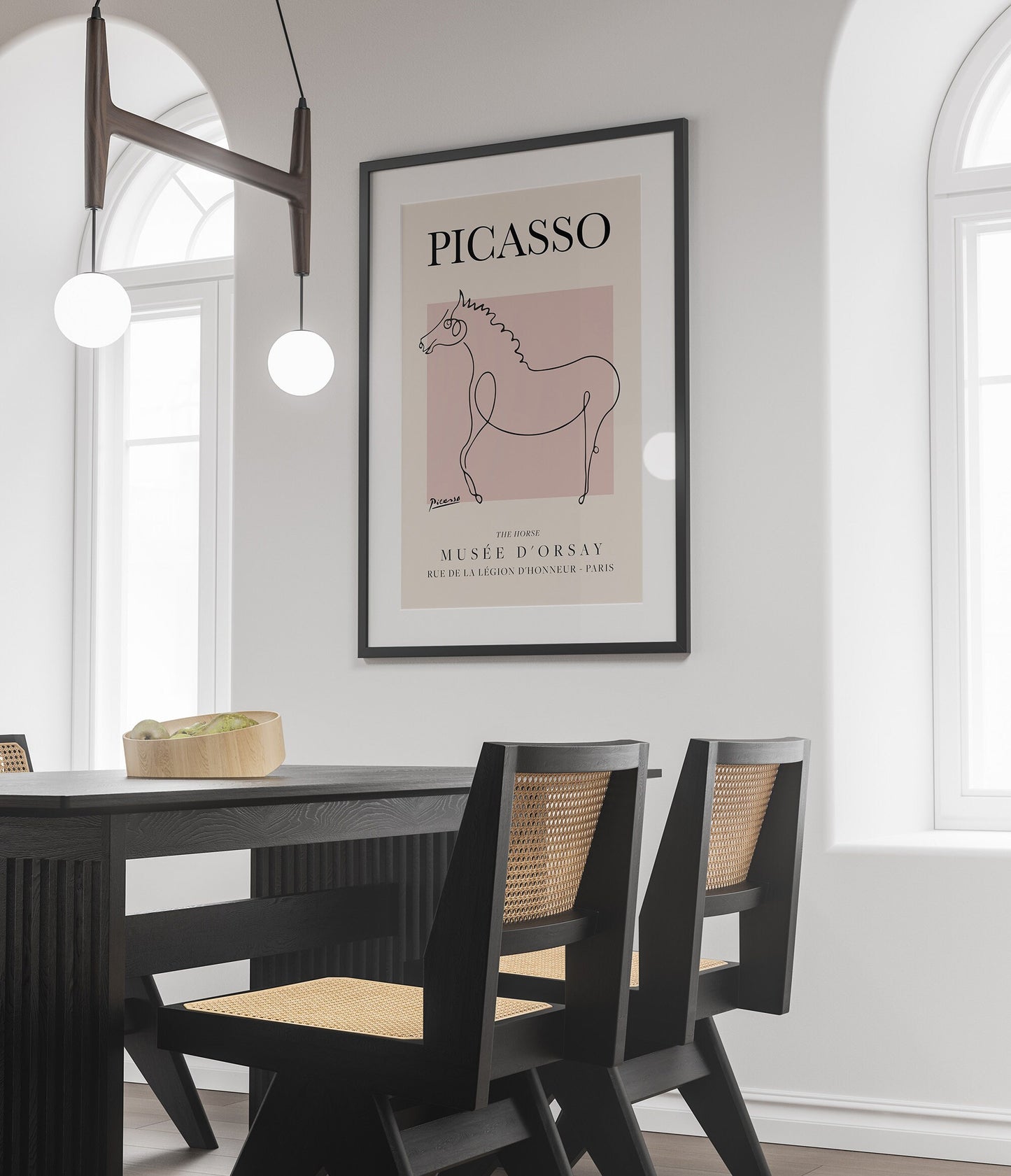 Picasso - Horse II Exhibition  Poster - Vintage Line Art Poster, Minimalist Line Drawing, Ideal Home Decor or Gift Print