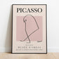 Picasso - Sparrow, Exhibition Vintage Line Art Poster, L'éléphant Minimalist Line Drawing, Ideal Home Decor or Gift Print