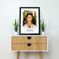 Frida Kahlo - Self Portrait Exhibition Poster, Vintage Home Decor, Wall Art Poster Print