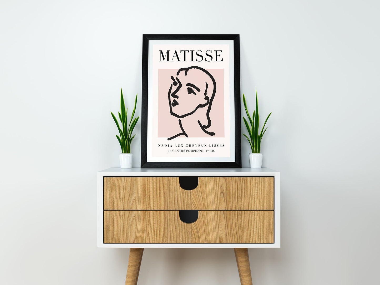 Henri Matisse - Nadia, Exhibition Vintage Line Art Poster, Minimalist Line Drawing Wall Art, Ideal Home Decor or Gift Print