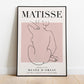 Henri Matisse - Female Nude, Exhibition Vintage Line Art Poster, Minimalist Line Drawing Wall Art, Ideal Home Decor or Gift Print