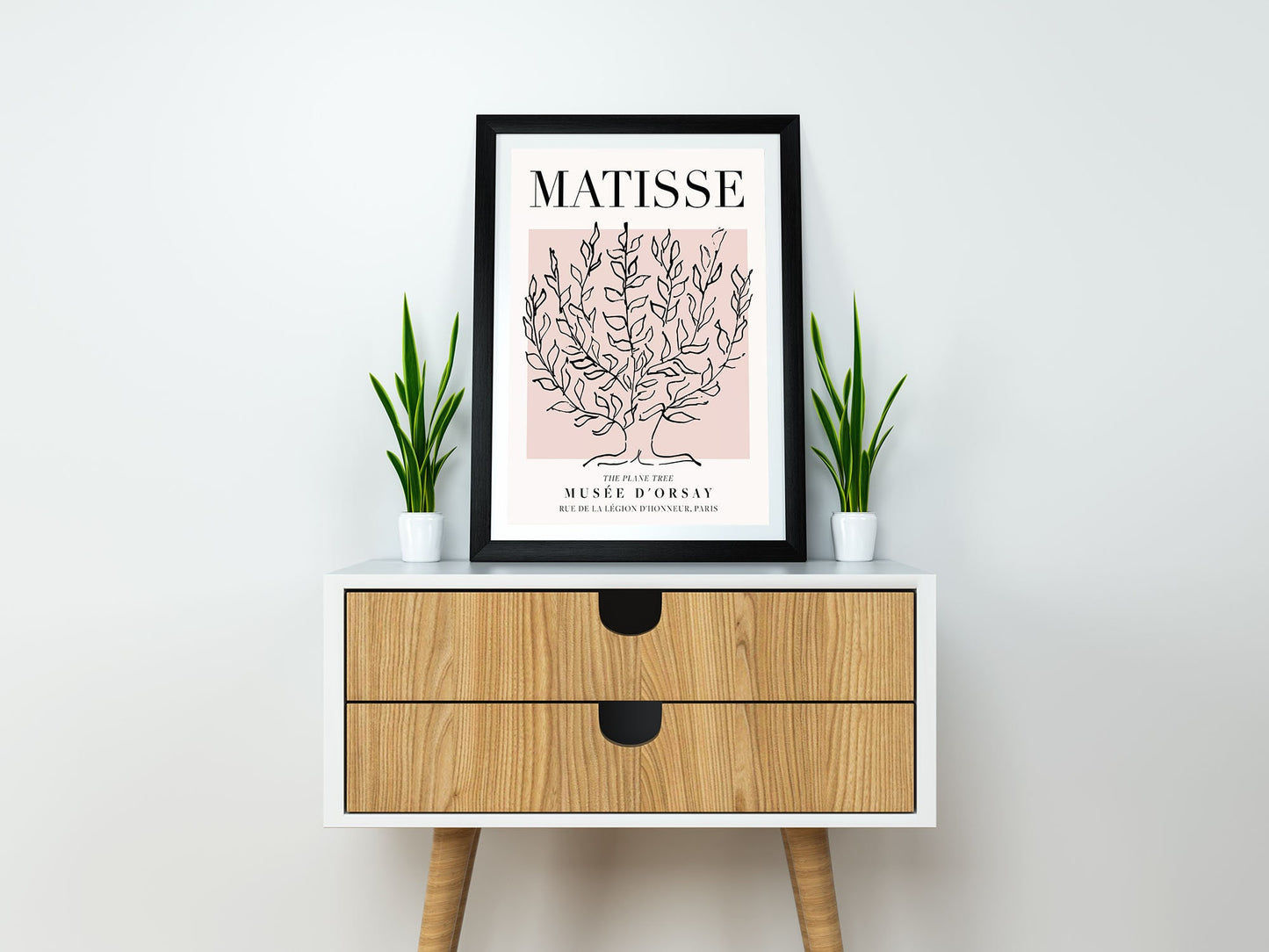 Henri Matisse - Plane Tree, Exhibition Vintage Line Art Poster, Minimalist Line Drawing Wall Art, Ideal Home Decor or Gift Print