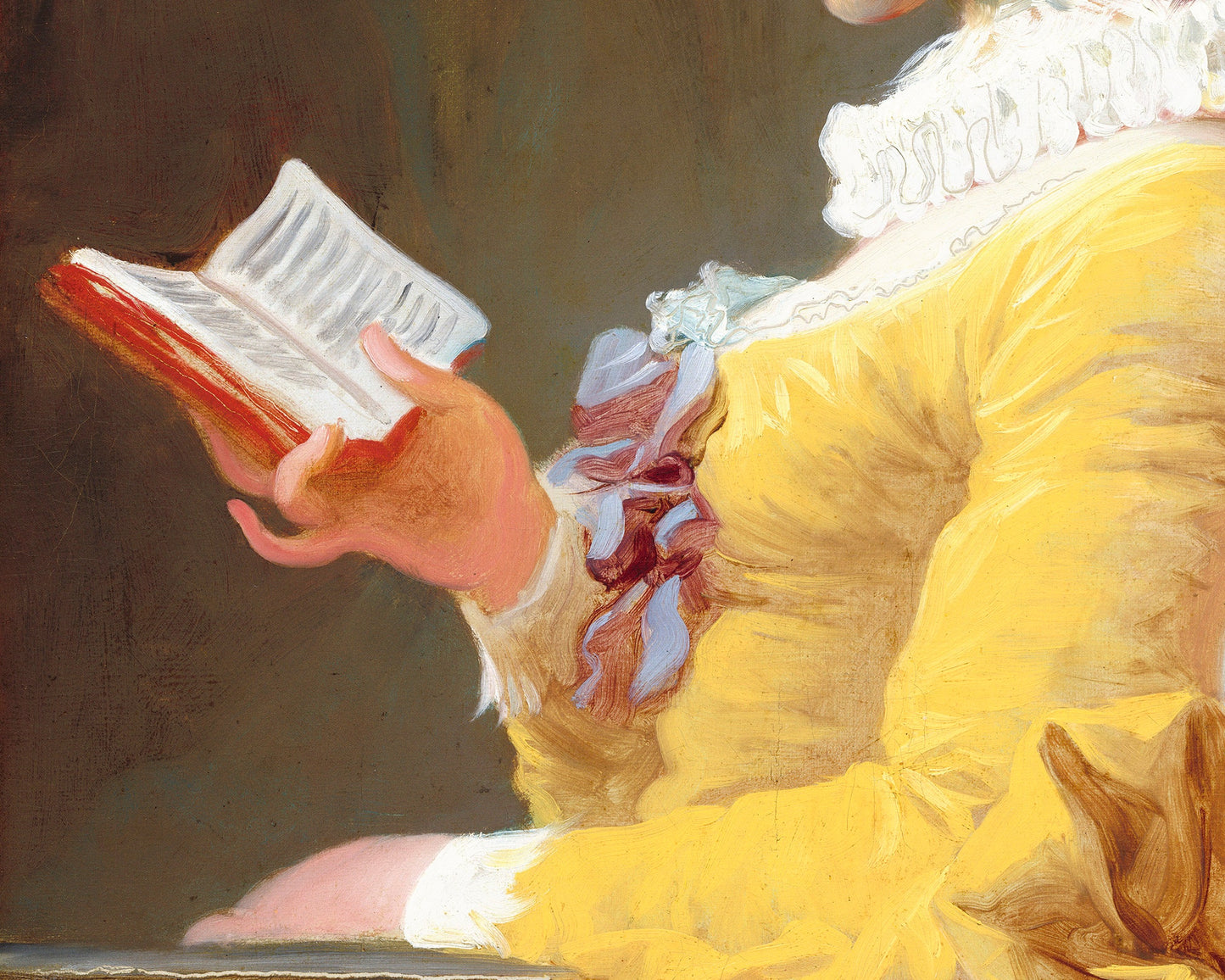 Mujer leyendo un libro | Niña leyendo | Impresión de arte feminista | Arte de biblioteca | Jean-Honore Fragonard | Artista francés