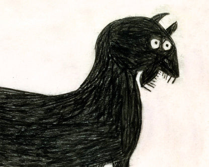 Arte americano de Bill Traylor | Gato con dientes | Gato negro | Arte popular animal | Arte mural de gatos | Artista autodidacta afroamericano