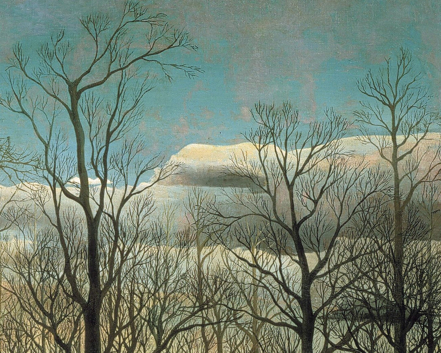 Participantes del carnaval a la luz de la luna | Noche de carnaval | Arte nocturno | Arte mural otoñal | Arte gótico oscuro | Artista autodidacta | Henri Rousseau