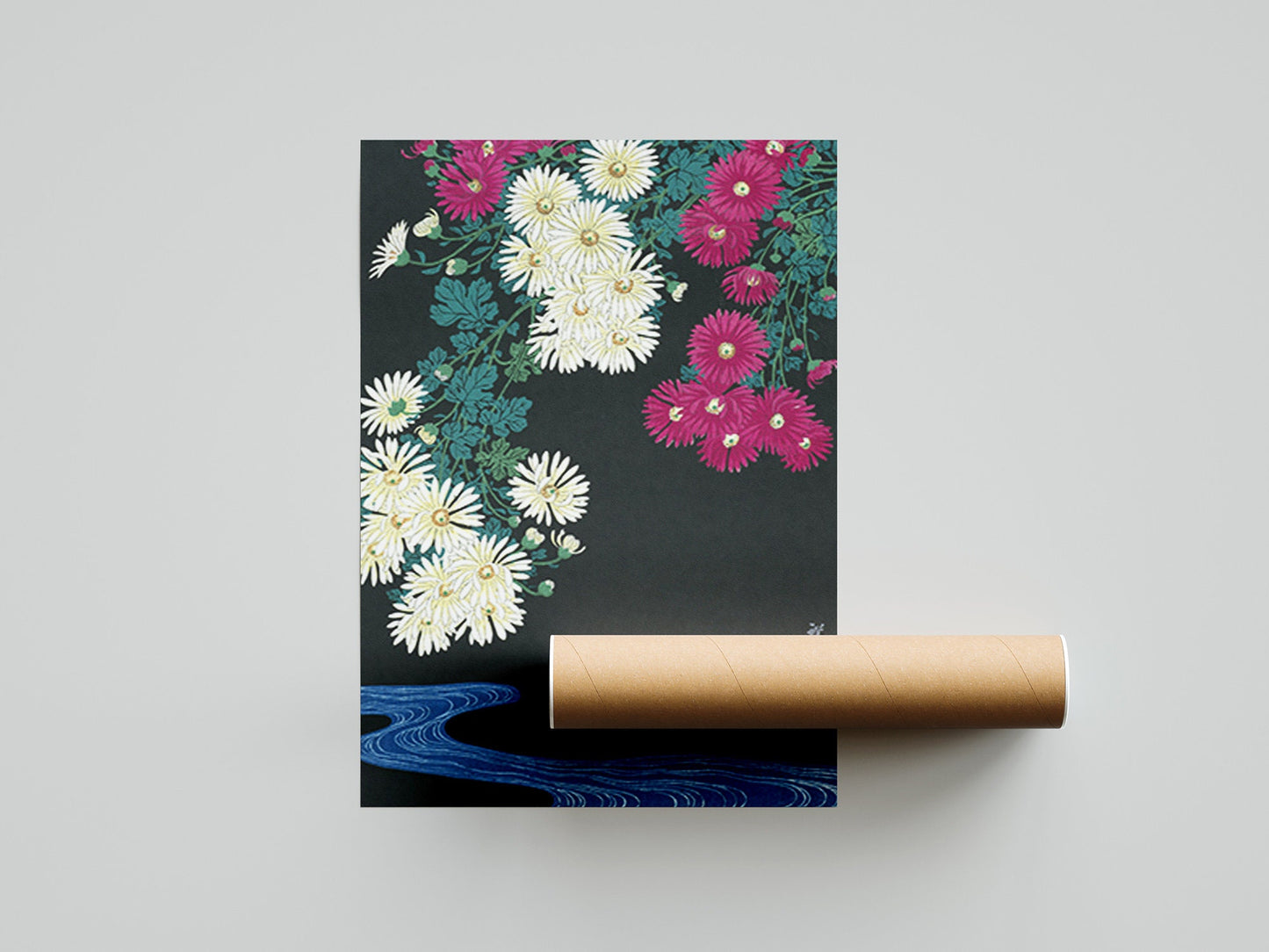 Ohara Koson - Chrysanthemums Japanese Art Print Home Décor Wall Art