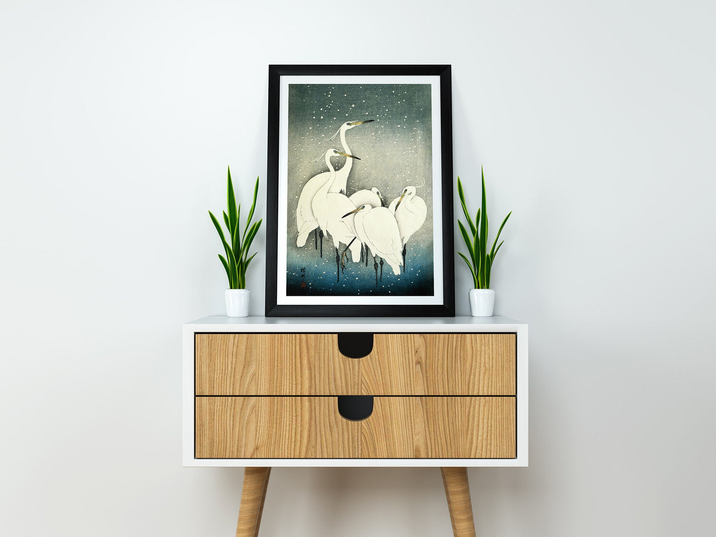 Ohara Koson - Group of Egrets Japanese Art Print Home Décor Wall Art