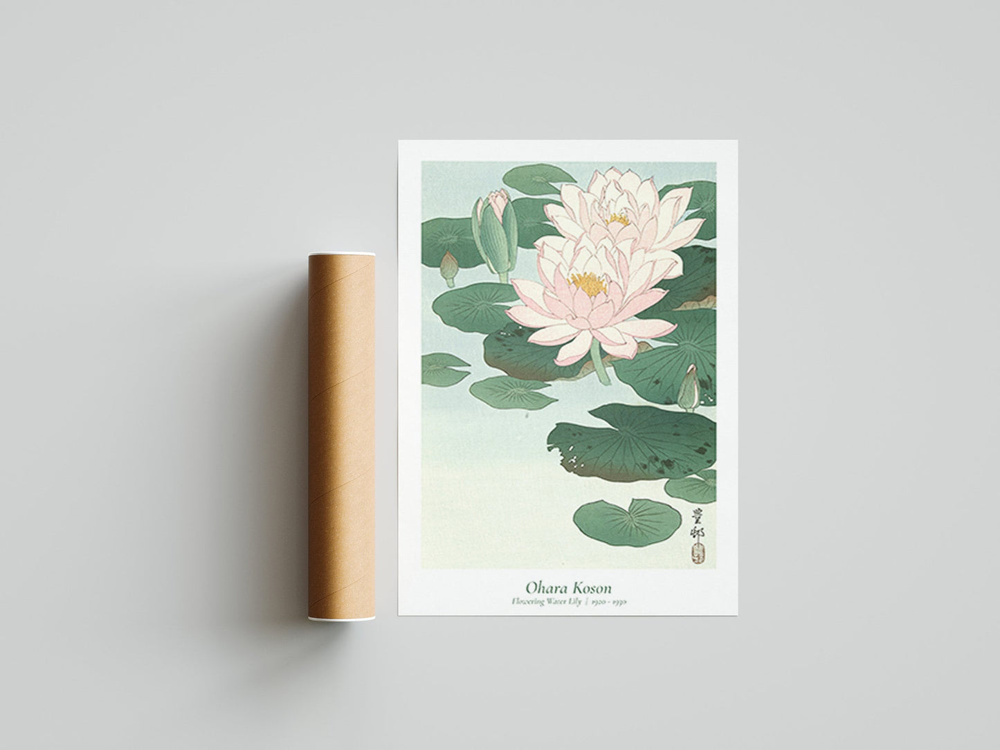 Ohara Koson - Water Lily Japanese Art Print Home Décor Wall Art