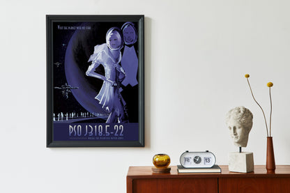 Afiche del espacio vintage