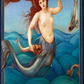 Vintage mermaid art print | Sea Nymph | Nude female painting | Nautical wall art | Art nouveau | Pre-Raphaelite | Edward Coley Burne-Jones