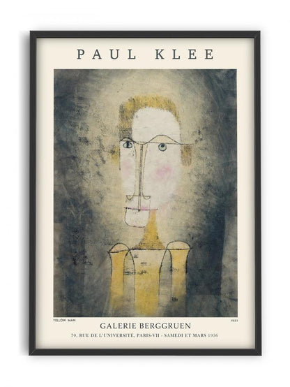 Retrato de un hombre amarillo, Paul Klee (Cartel de la exposición)
