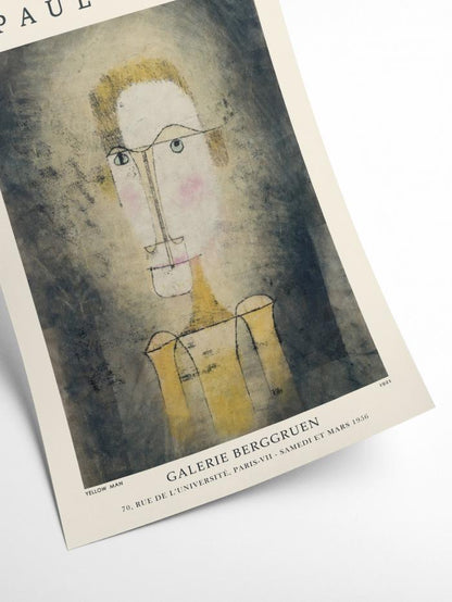 Retrato de un hombre amarillo, Paul Klee (Cartel de la exposición)