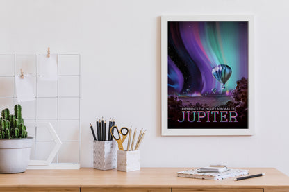 Arte de pared con temática espacial vintage