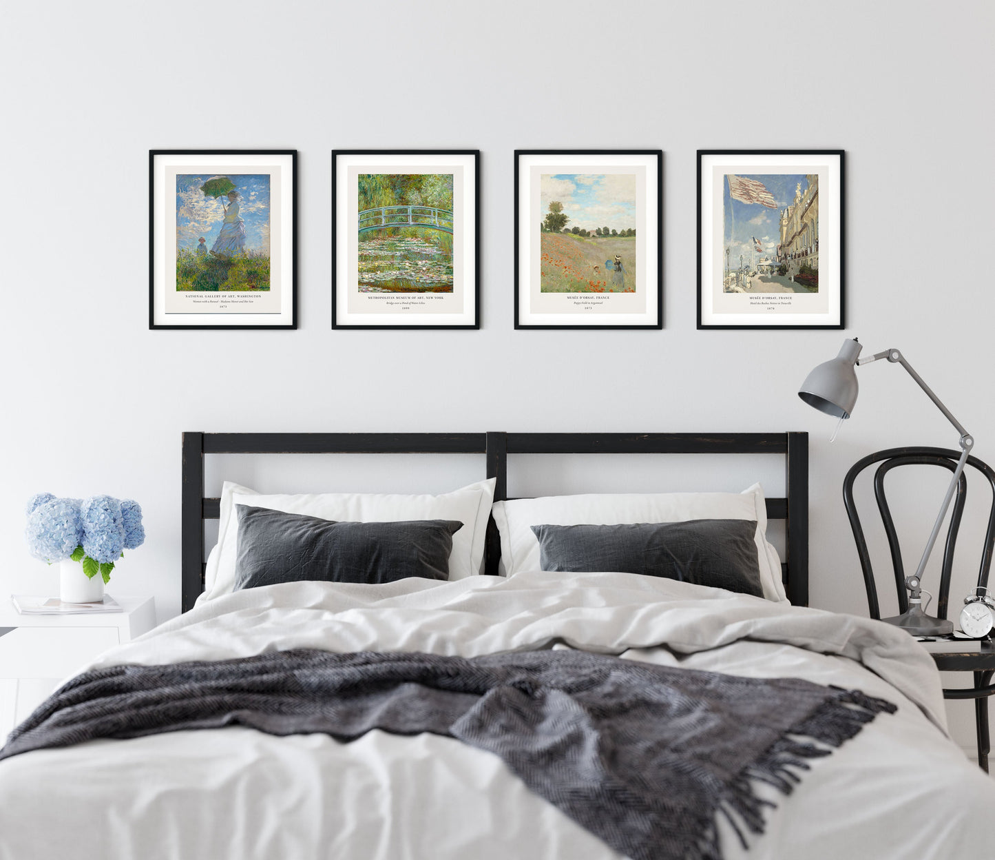 Claude Monet Artwork - Set of 4